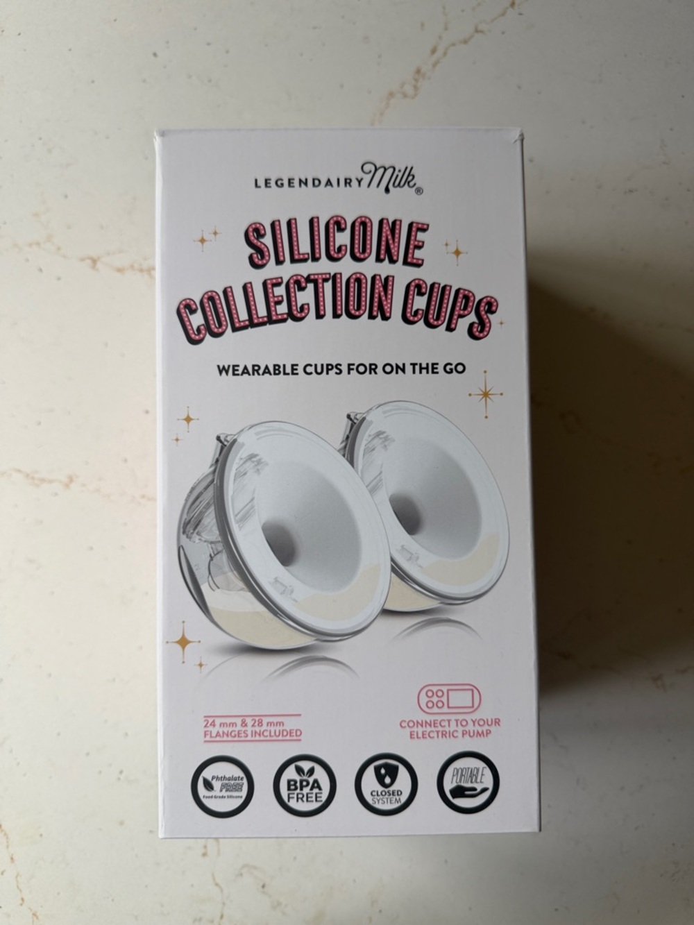 White Silicone Collection Cups - Wearable Pumping Cups